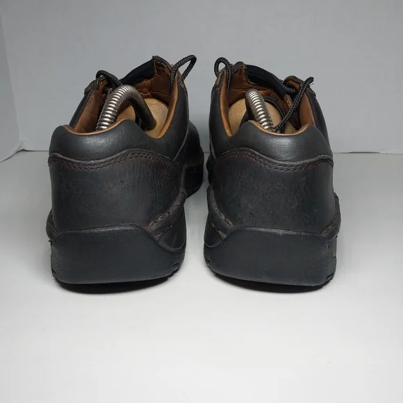 Red Wings Womens 8 Oxford Brown Leather Slip Resistant lace up steel toe shoes - Picture 7 of 16